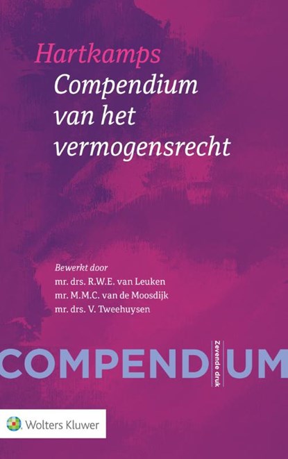 Hartkamps Compendium van het vermogensrecht, M.M.C. van de Moosdijk ; V. Tweehuysen - Gebonden - 9789013117325