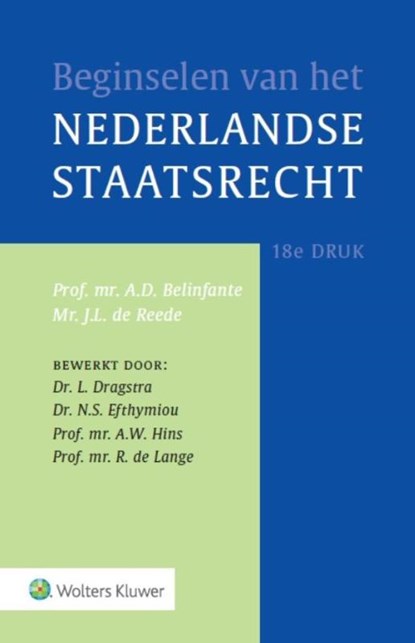 Beginselen van het Nederlands staatsrecht, A.D. Belinfante ; J.L. de Reede - Gebonden - 9789013129144