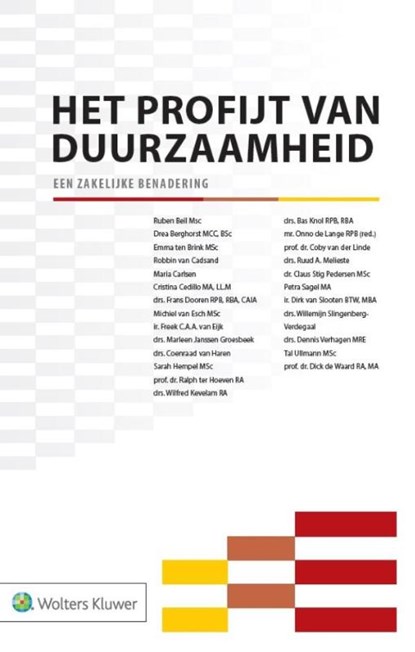 Het profijt van duurzaamheid, Onno de Lange - Paperback - 9789013134179