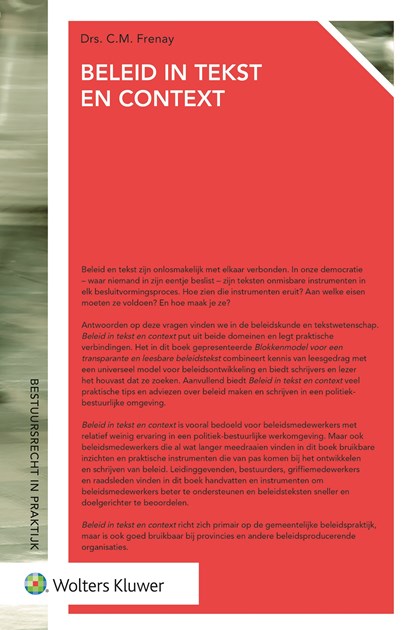 Beleid in tekst en context, C.M. Frenay - Ebook EPUB - 9789013139587