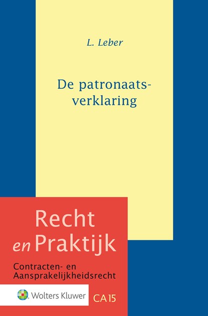 De patronaatsverklaring, L. Leber - Ebook - 9789013143058