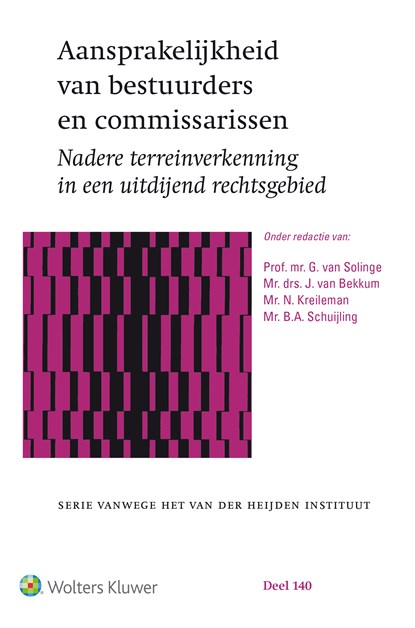 Aansprakelijkheid van bestuurders en commissarissen,   - Ebook - 9789013143942