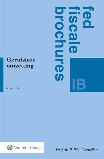 Geruisloze omzetting, R.P.C. Cornelisse - Paperback - 9789013148176