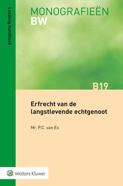 Erfrecht van de langstlevende echtgenoot, P.C. van Es - Paperback - 9789013150476