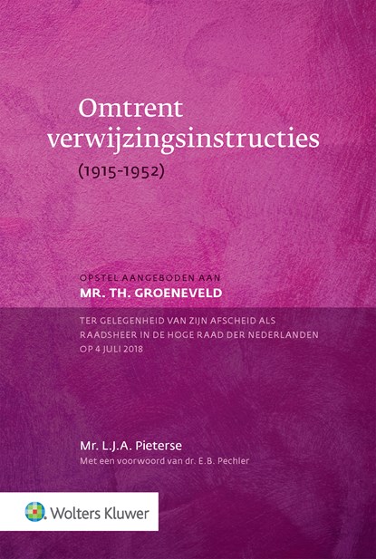 Omtrent verwijzingsinstructies,   - Ebook - 9789013150575