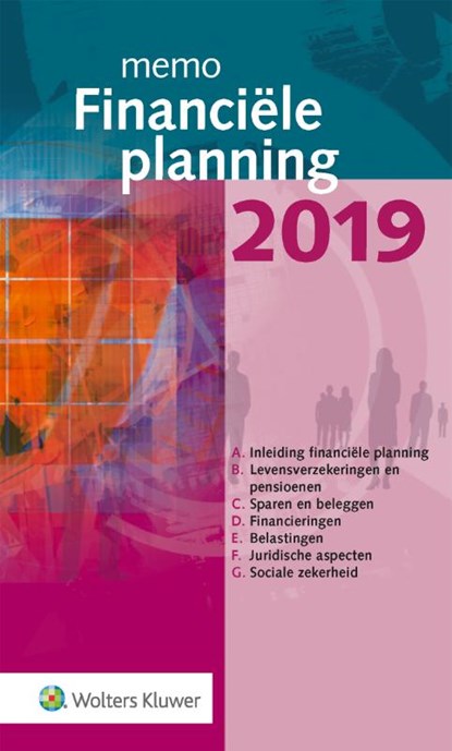 Memo Financiële planning 2019, J.E. van den Berg - Paperback - 9789013153217