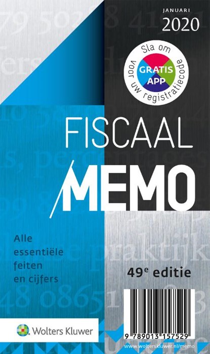 Fiscaal Memo januari 2020, niet bekend - Paperback - 9789013157529