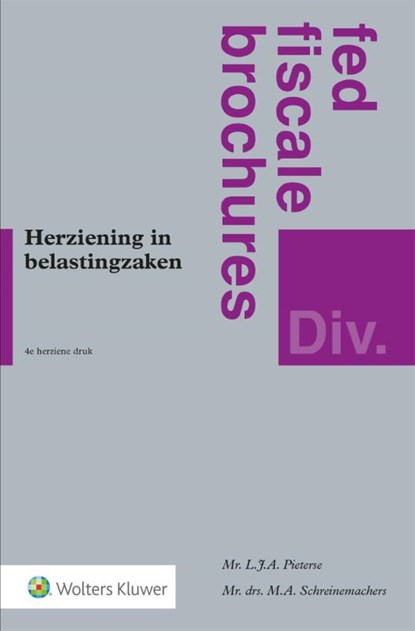 Herziening in belastingzaken, L.J.A. Pieterse - Paperback - 9789013158403