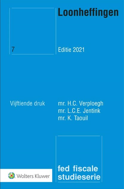 Loonheffingen, H.C. Verploegh - Paperback - 9789013159233