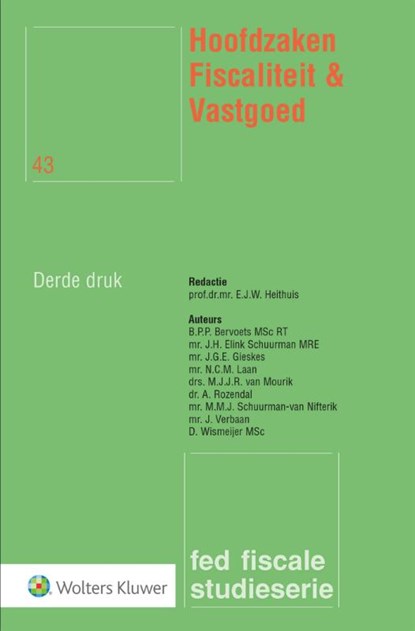 Hoofdzaken Fiscaliteit & Vastgoed, B.P.P. Bervoets - Paperback - 9789013163681