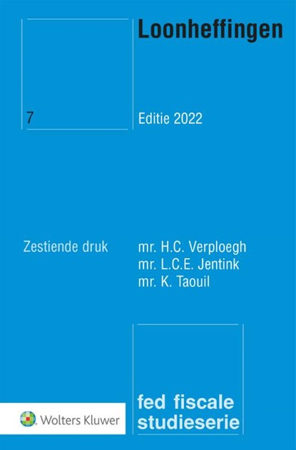 Loonheffingen, H.C. Verploegh - Paperback - 9789013165302
