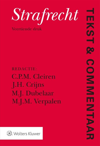 Strafrecht, C.P.M. Cleiren - Gebonden - 9789013166521