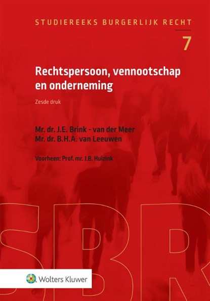 Rechtspersoon, vennootschap en onderneming, J.E. Brink-van der Meer - Gebonden - 9789013166835