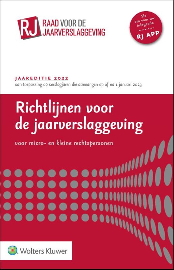 Richtlijnen voor de jaarverslaggeving voor micro- en kleine rechtspersonen 2022