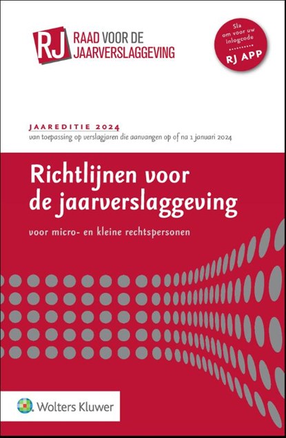 Richtlijnen voor de jaarverslaggeving voor micro- en kleine rechtspersonen 2024, niet bekend - Paperback - 9789013170801