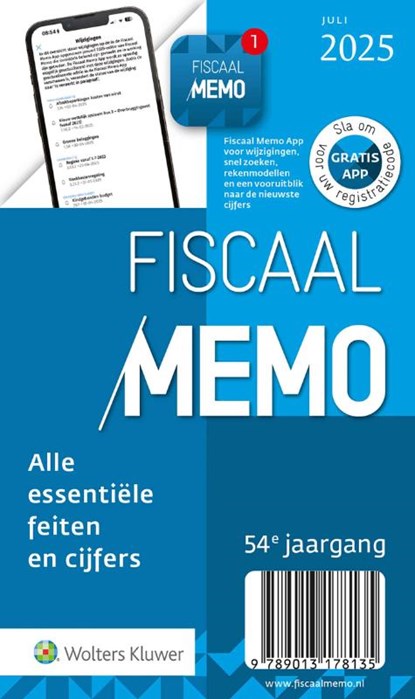 Fiscaal Memo juli 2025, niet bekend - Paperback - 9789013178135