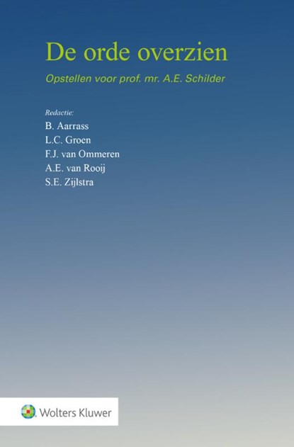 De orde overzien, niet bekend - Gebonden - 9789013181593
