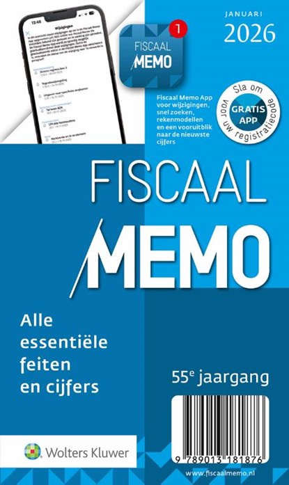 Fiscaal Memo januari 2026, niet bekend - Paperback - 9789013181876
