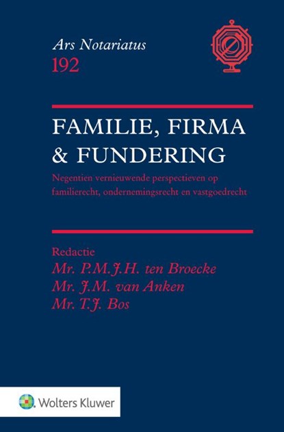 Familie, Firma, Fundering, P.M.J.H. ten Broecke - Paperback - 9789013184327