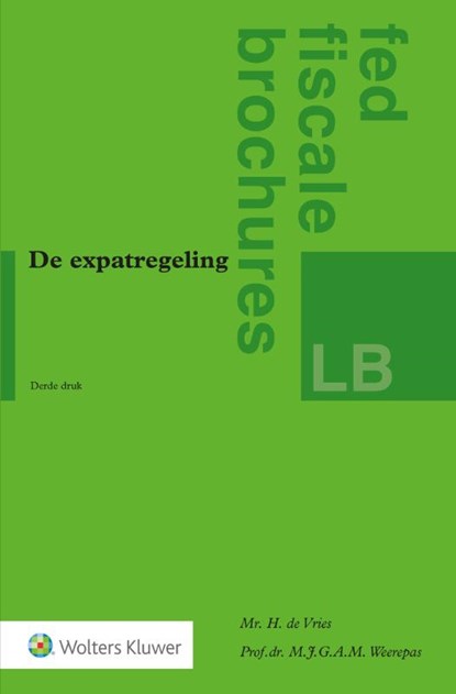 De expatregeling, niet bekend - Paperback - 9789013185867