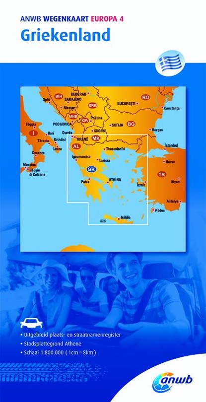 ANWB wegenkaart Europa 4 Griekenland, ANWB - Losbladig - 9789018042493