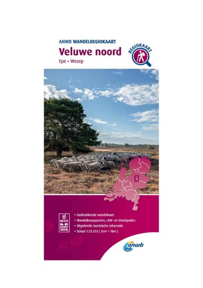 Veluwe noord, ANWB - Gebonden - 9789018046460