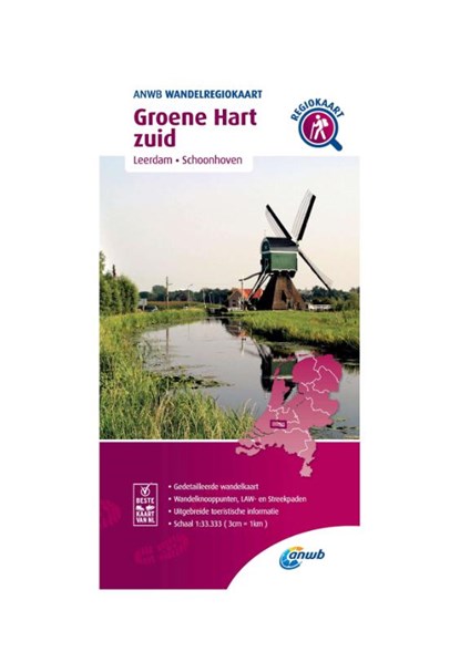 Groene Hart zuid, ANWB - Gebonden - 9789018046590