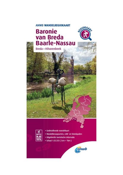 Wandelregiokaart Baronie van Breda, Baarle-Nassau 1:33.333, ANWB - Overig - 9789018046675