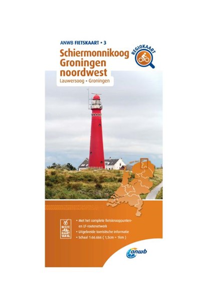 Fietskaart Schiermonnikoog, Groningen noordwest 1:66.666, ANWB - Gebonden - 9789018047047