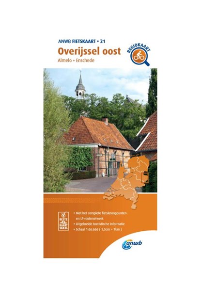 Fietskaart Overijssel oost 1:66.666, ANWB - Gebonden - 9789018047221