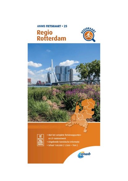 Fietskaart Regio Rotterdam 1:66.666, ANWB - Gebonden - 9789018047269