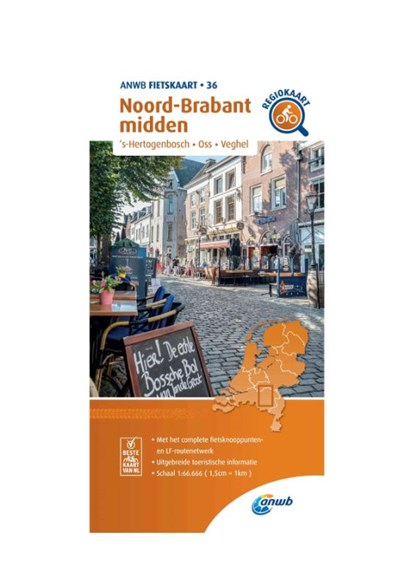 Fietskaart Noord-Brabant midden 1:66.666, ANWB - Overig - 9789018047375