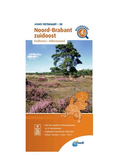 Fietskaart Noord-Brabant zuidoost 1:66.666, ANWB - Gebonden - 9789018047399