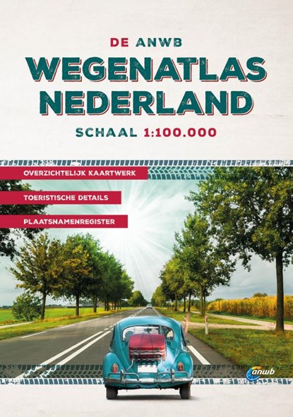De ANWB Wegenatlas Nederland 1:100.000, ANWB - Gebonden - 9789018048037