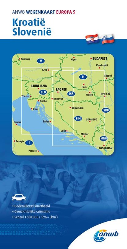ANWB*Wegenkaart Europa 5. Kroatië/Slovenië, niet bekend - Gebonden - 9789018048297