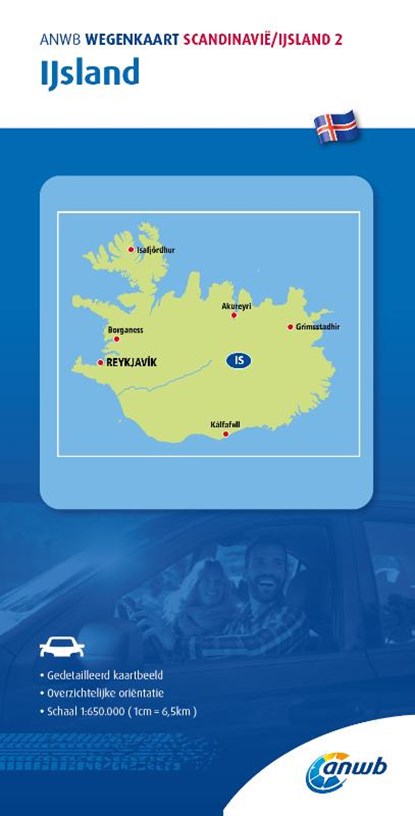 ANWB Wegenkaart Scandinavië/IJsland 2. IJsland, niet bekend - Losbladig - 9789018048563