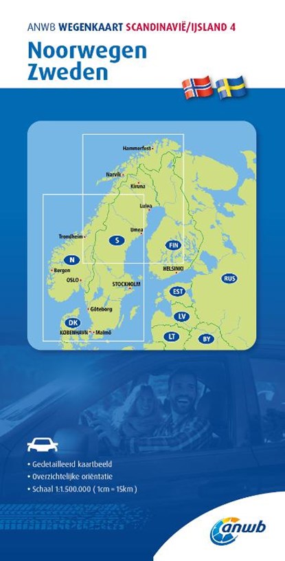 Scandinavië/IJsland 4. Noorwegen-Zweden, niet bekend - Gebonden - 9789018048587