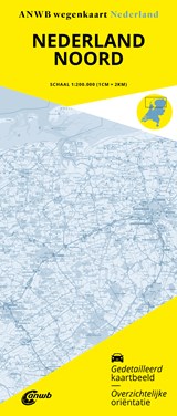 Wegenkaart Nederland Noord -  - 9789018055486