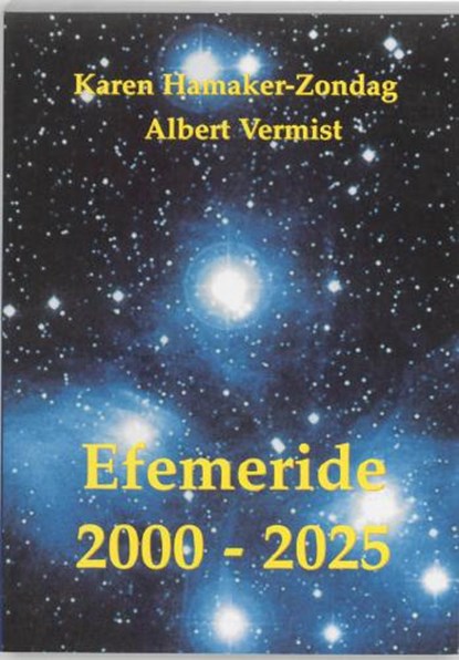 Efemeride 2000-2025, HAMAKER-ZONDAG, K. & VERMIST, A. - Paperback - 9789020282108