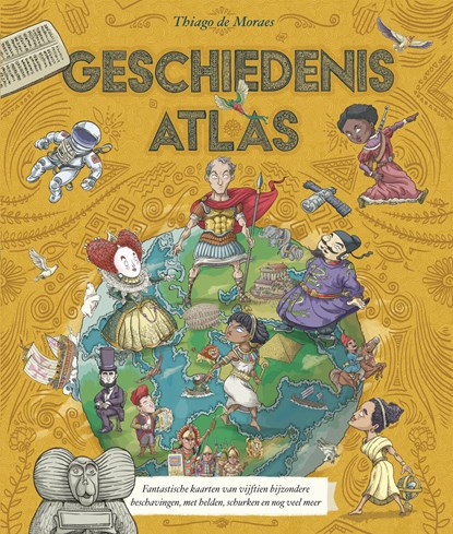 Geschiedenisatlas, Thiago de Moraes - Gebonden - 9789021048758