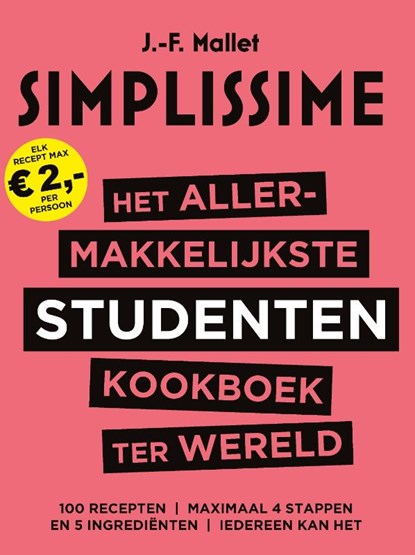 Het allermakkelijkste studentenkookboek ter wereld, J.-F. Mallet - Gebonden - 9789021569574
