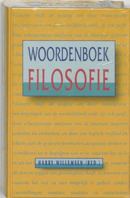 Woordenboek filosofie, WILLEMSEN, Harry (red.) - Gebonden - 9789023226635