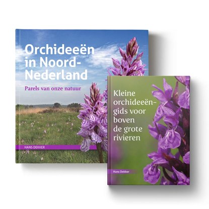 Set: Orchideeën in Noord-Nederland + Kleine orchideeëngids, Hans Dekker - Gebonden - 9789023257356
