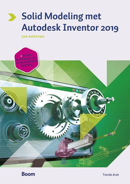 Solid modeling met Autodesk Inventor 2019, Jan Bootsma - Paperback - 9789024404124