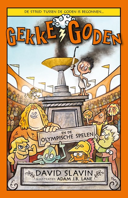 Gekke goden en de Olympische Spelen, David Slavin ; Adam J.B. Lane - Gebonden - 9789024594955