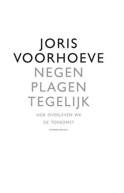Negen plagen tegelijk, Joris Voorhoeve - Paperback - 9789025434632