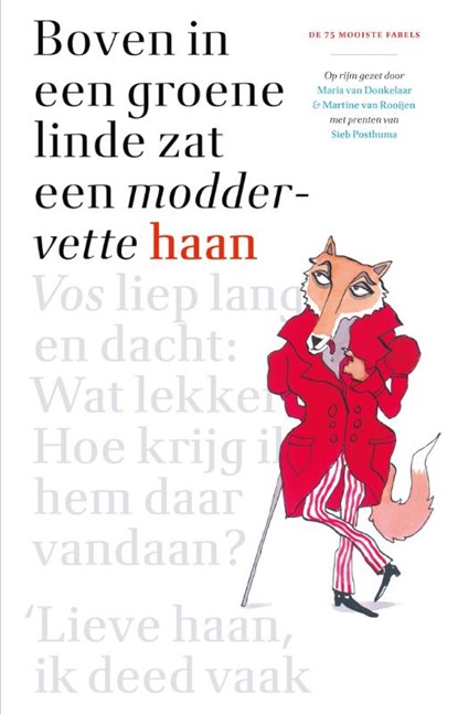 Boven in een groene linde zat een moddervette haan, Maria van Donkelaar ; Martine van Rooijen - Gebonden - 9789025743635