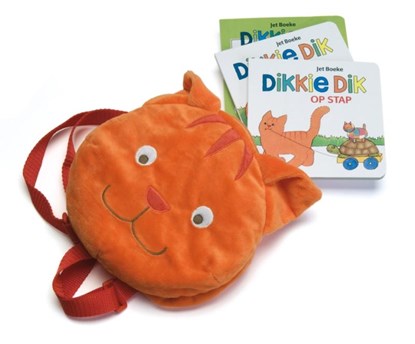 Dikkie Dik - 3 omdraaiboekjes in pluchen rugzakje, BOEKE, J. - Paperback - 9789025747473