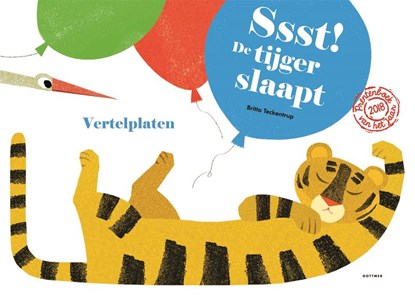Vertelplaten Ssst! De tijger slaapt!, Britta Teckentrup - Losbladig - 9789025768416