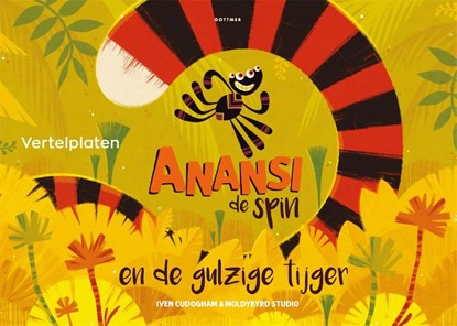 Vertelplaten Anansi de spin en de gulzige tijger, Iven Cudogham - Losbladig - 9789025773250